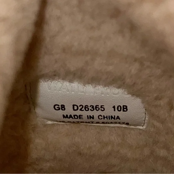 Cole Haan Air Nike Air Sole Lily Brown Suede Shearling Waterproof Boots 10 - Picture 5 of 5